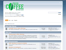 Tablet Screenshot of greencoffeebuyingclub.com